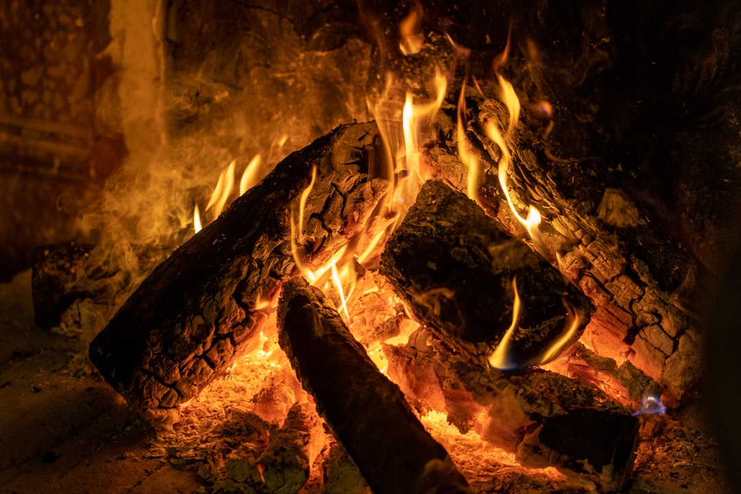 Photo Cozy fireplace