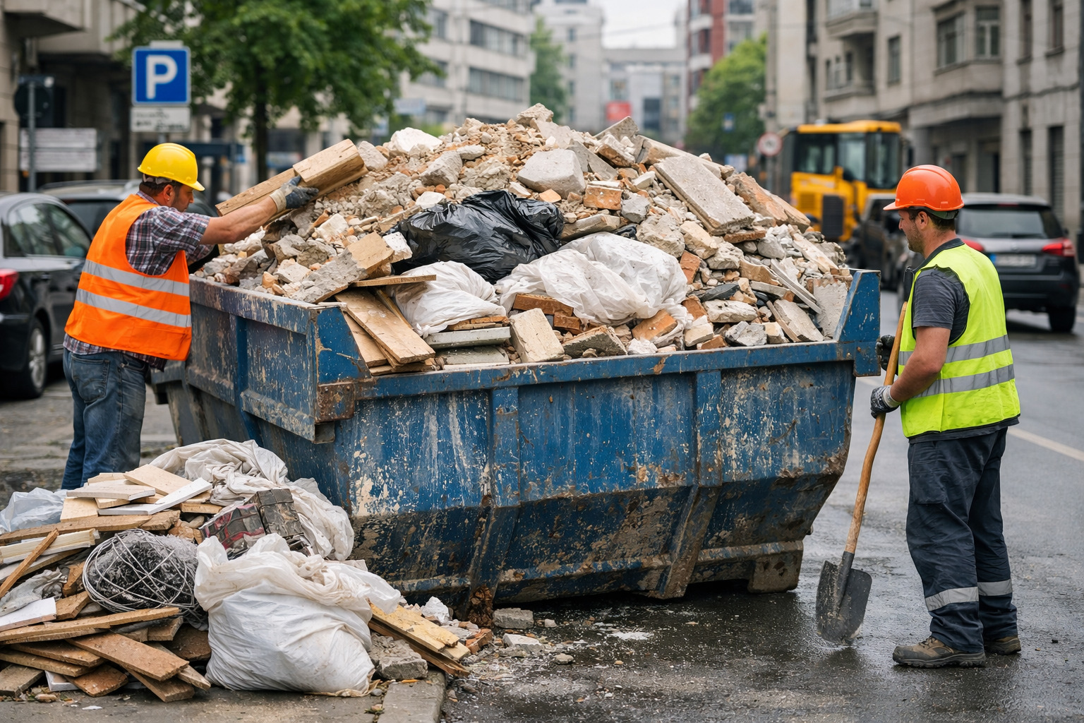 Ce tipuri de deșeuri pot fi aruncate legal într-un container de construcții?