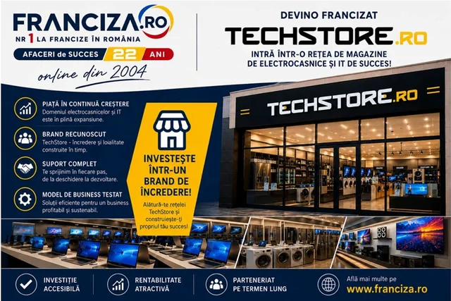 Deschide o franciză de magazin TECHSTORE Electrocasnice Excelente — Stirea Zilei
